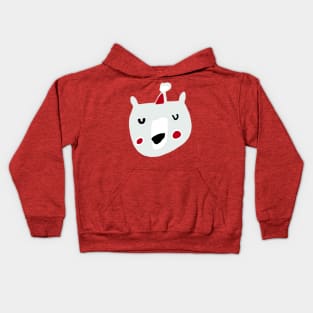 polar bear santa Kids Hoodie